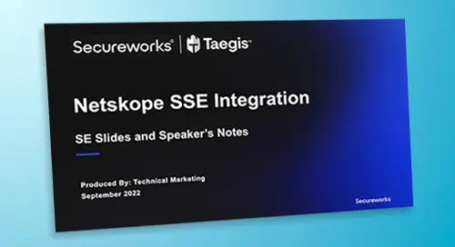 Integração Netskope SSE com SecureWorks - Netskope